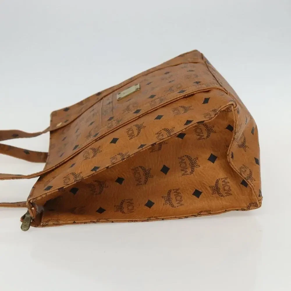 MCM Logogram Visetos Tote Bag Brown
